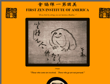 Tablet Screenshot of firstzen.org